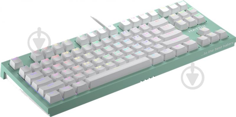 Клавиатура игровая Hator Skyfall (HTK-659) TKL PRO mint - фото 3