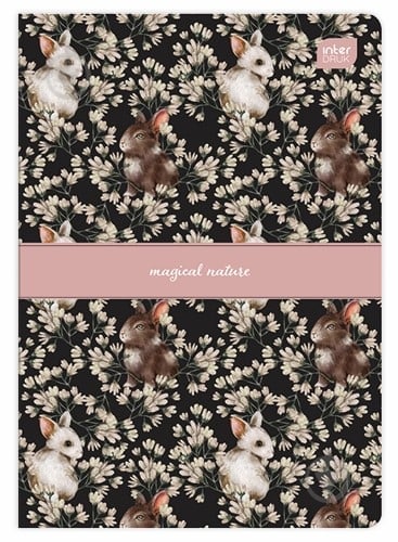 Тетрадь А5 32 л. клетка евро-формат Soft Touch Magical Дизайн 2 InterDRUK - фото 1