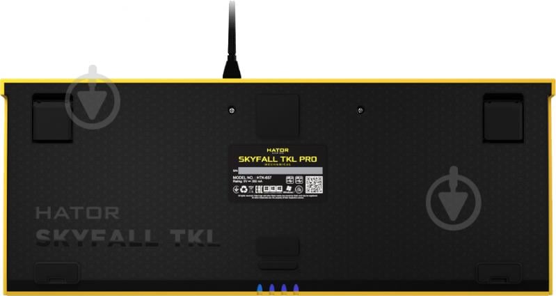 Клавіатура ігрова Hator Skyfall (HTK-657) TKL PRO yellow - фото 6