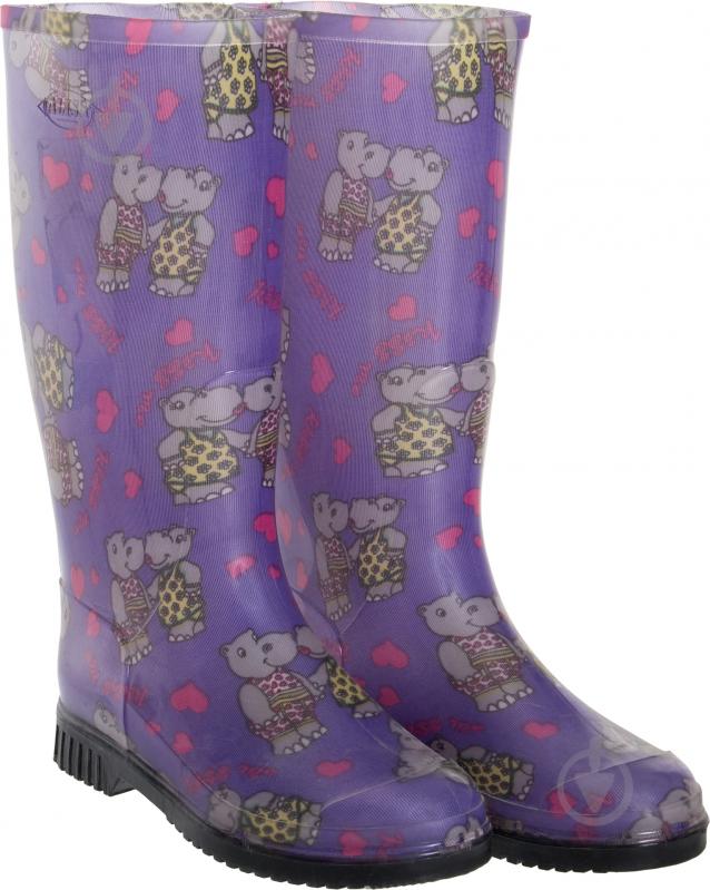 Сапоги Alisa Line Бегемотики р.39 А201 фиолетовый - фото 1