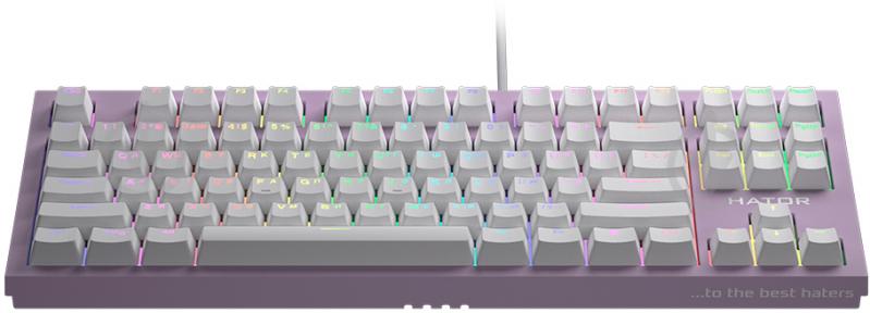 Клавиатура игровая Hator Skyfall (HTK-658) TKL PRO lilac - фото 2