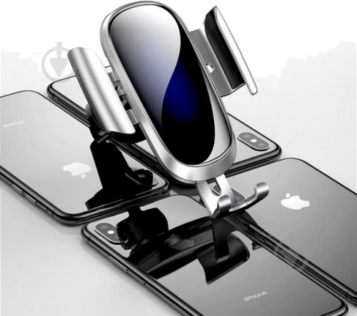 Автодержатель Future Gravity Car Mount (UYL-WL0S) BASEUS серебристый - фото 5
