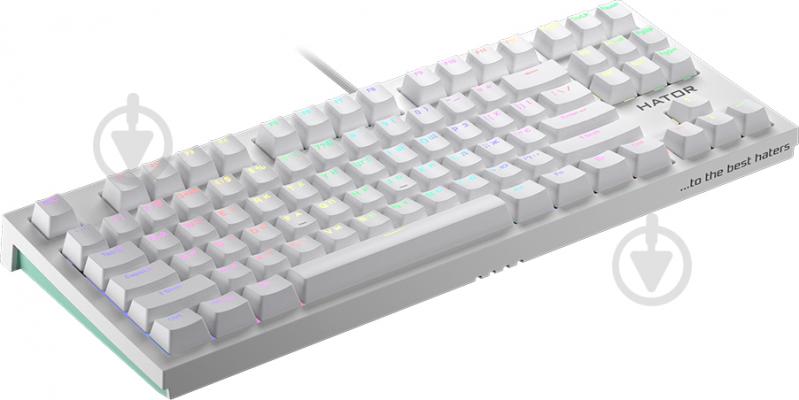 Клавиатура игровая Hator Skyfall (HTK-656) TKL PRO white - фото 3