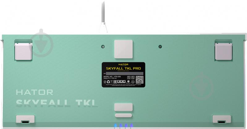 Клавиатура игровая Hator Skyfall (HTK-656) TKL PRO white - фото 6