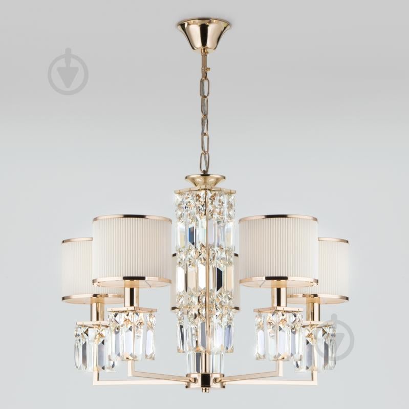 ВИТРИНА! Люстра подвесная Strotskis Zaffiro 10099/5 5x40 Вт E14 золотой - фото 1