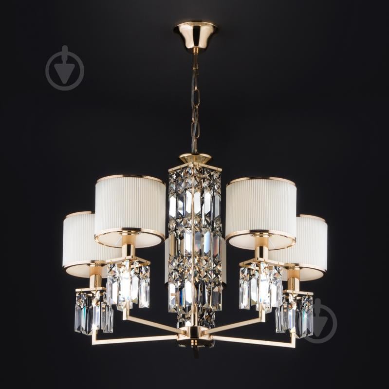 ВИТРИНА! Люстра подвесная Strotskis Zaffiro 10099/5 5x40 Вт E14 золотой - фото 4