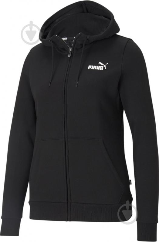 Джемпер Puma ESS SMALL LOGO FULL-ZIP HOODIE FL 58681101 р.L чорний - фото 1