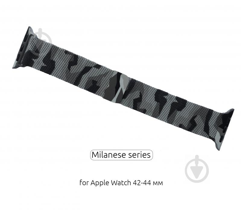 Ремінець Armorstandart Milanese Loop для Apple Watch All Series 38-40mm Military Ahs Grey ARM52907 - фото 2