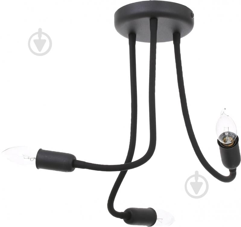 ВІТРИНА! Люстра TK Lighting 2138 3x60 Вт E14 чорний Flex - фото 1