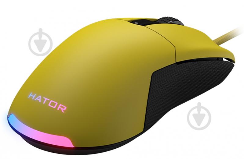 Мышь Hator Pulsar Essential yellow (HTM-308) - фото 3