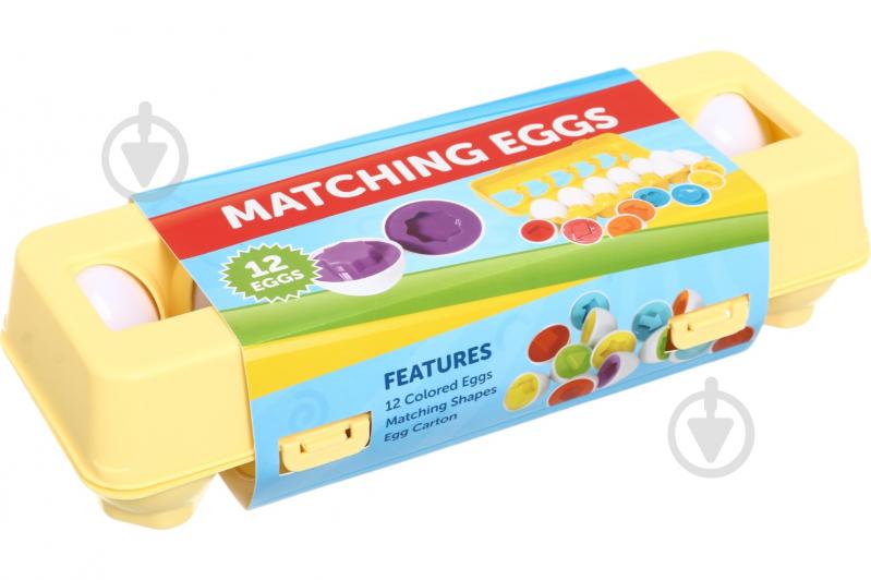 Игровой набор Matching Eggs STEM лоток яиц сортер 12 шт. символы в ассортименте 17х12 см ITP1447460 - фото 1