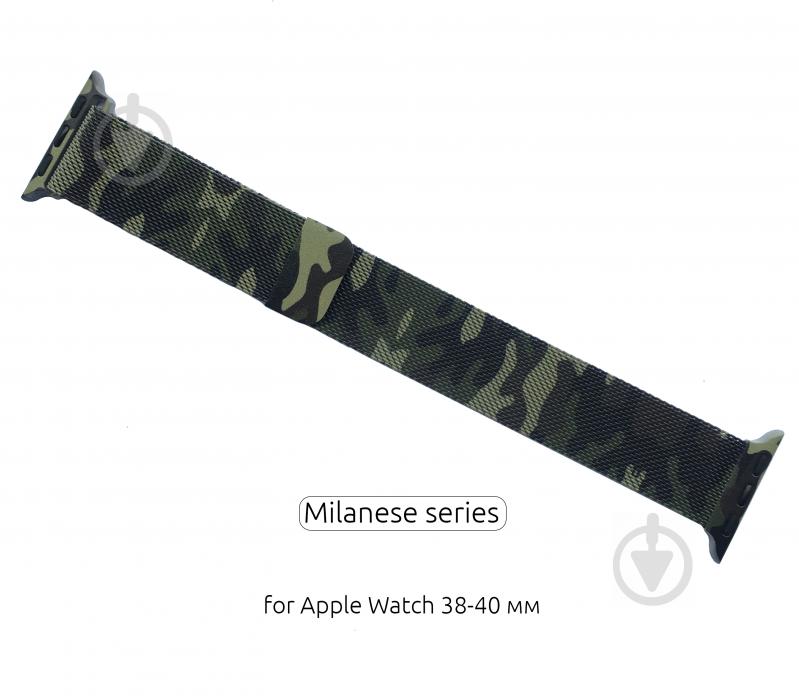 Ремінець Armorstandart Milanese Loop для Apple Watch All Series 38-40mm military green ARM52957 - фото 2