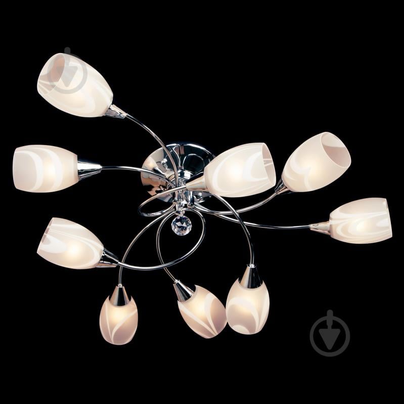 ВИТРИНА! Люстра потолочная Strotskis Virginia 2275/9 9x60 Вт E27 хром - фото 3