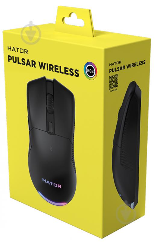 Мишка бездротова Hator Pulsar Wireless black (HTM-315) - фото 7