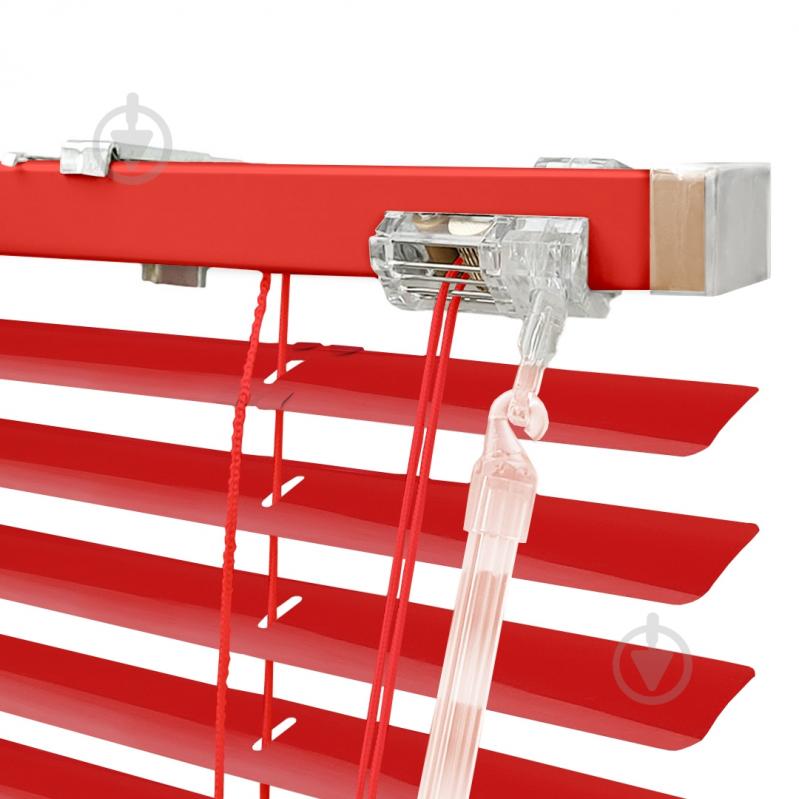 Жалюзи Rollotex алюминиевые горизонтальные с фиксацией 141х130 см красные глянцевые - фото 3 Жалюзи Rollotex алюминиевые горизонтальные с фиксацией 141х130 см красные глянцевые - фото 3