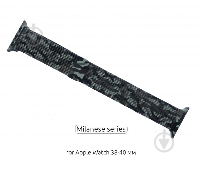 Ремінець Armorstandart Milanese Loop для Apple Watch All Series 38-40mm Military Grey ARM52951 - фото 2