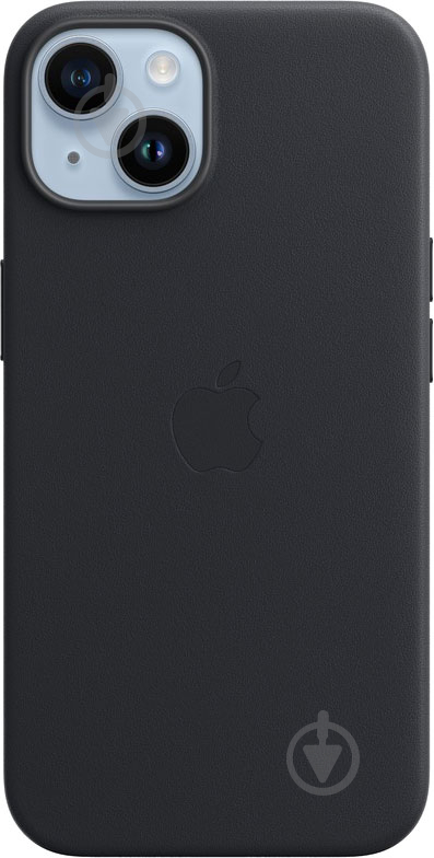 Чохол Apple Leather Case with MagSafe для iPhone 14 midnight (MPP43ZM/A) - фото 1