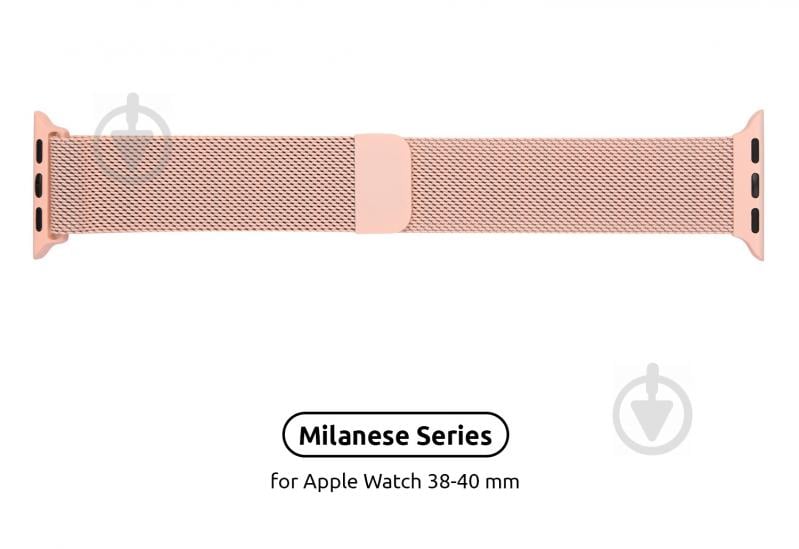 Ремешок Armorstandart Milanese Loop Band для Apple Watch All Series 38/40 mm pink ARM55246 - фото 2