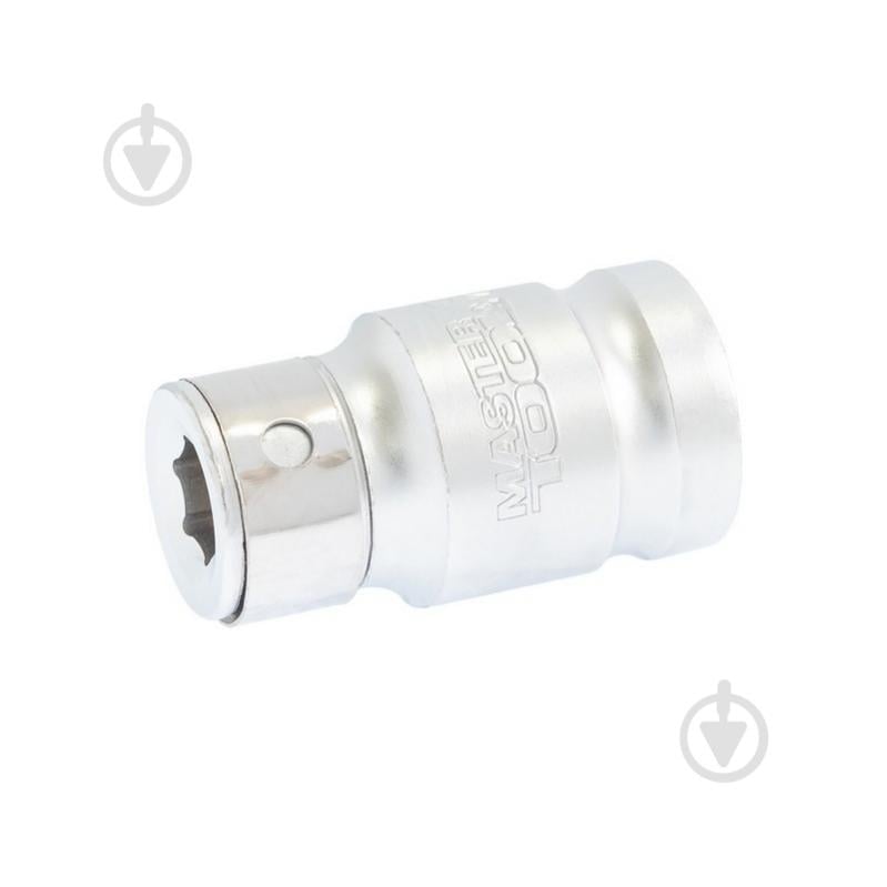 Переходник MasterTool 1/2" квадрат - 1/2" шестигранник 38 мм CRV 1 шт. 78-0088 - фото 1 Переходник MasterTool 1/2" квадрат - 1/2" шестигранник 38 мм CRV 1 шт. 78-0088 - фото 1