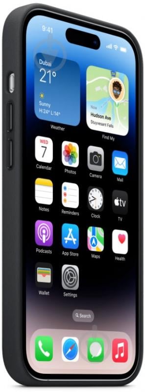 Чехол Apple Leather Case with MagSafe для iPhone 14 Pro midnight (MPPG3ZM/A) - фото 3