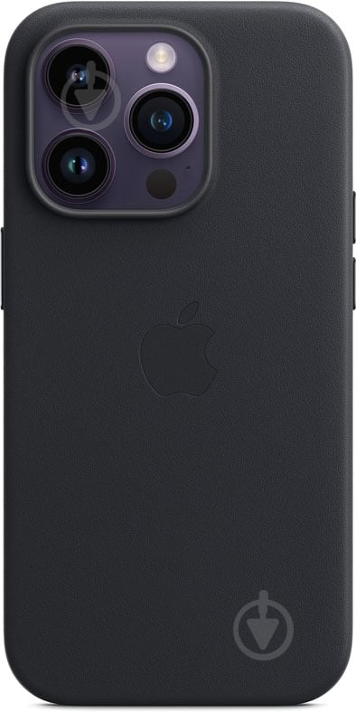 Чехол Apple Leather Case with MagSafe для iPhone 14 Pro midnight (MPPG3ZM/A) - фото 1