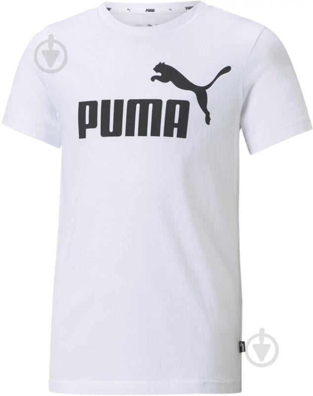 Футболка Puma ESS LOGO TEE B 58696002 р.116 білий - фото 1