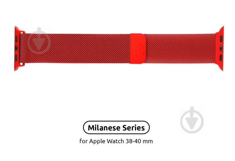 Ремешок Armorstandart Milanese Loop Band для Apple Watch All Series 38-40mm red ARM54383 - фото 2