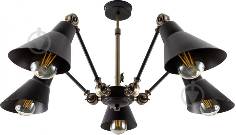 ВИТРИНА! Люстра потолочная Светкомплект Loft PLC 615 5x40 Вт E27 бронза/черный - фото 1 ВИТРИНА! Люстра потолочная Светкомплект Loft PLC 615 5x40 Вт E27 бронза/черный - фото 1