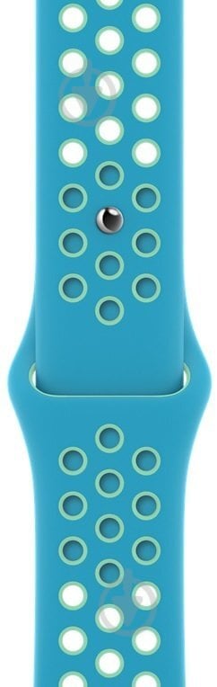 Ремешок Apple Watch 40mm Chlorine Blue/Green Glow Nike Sport Band Regular MJ6H3ZM/A - фото 3