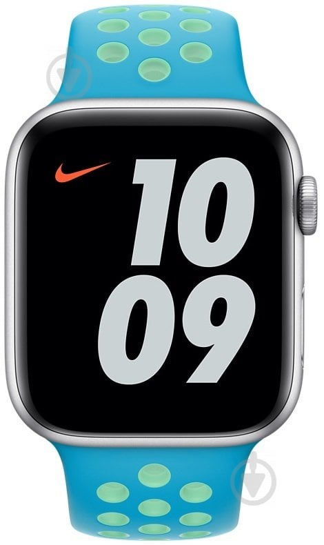 Ремешок Apple Watch 40mm Chlorine Blue/Green Glow Nike Sport Band Regular MJ6H3ZM/A - фото 2