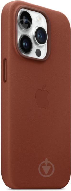 Чохол Apple Leather Case with MagSafe для iPhone 14 Pro umber (MPPK3ZM/A) - фото 2