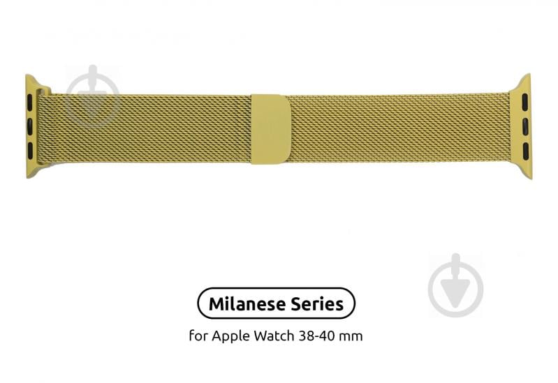 Ремешок Armorstandart Milanese Loop Band для Apple Watch All Series 38/40 mm yellow ARM55253 - фото 2