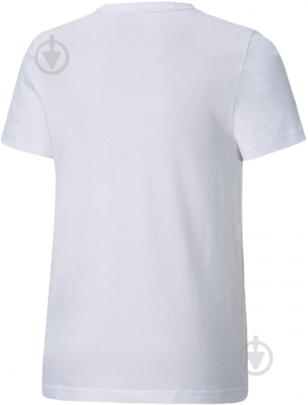 Футболка Puma ESS LOGO TEE B 58696002 р.176 білий - фото 2