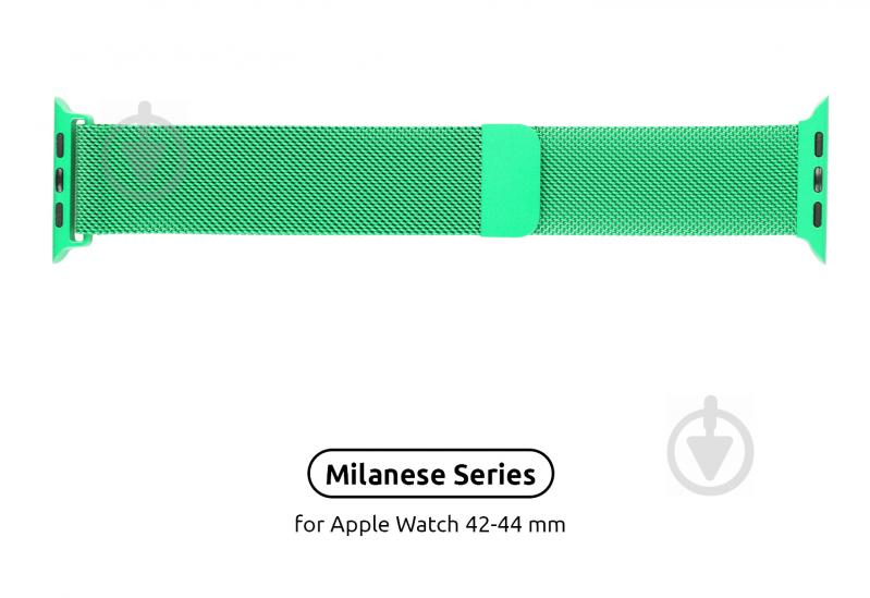 Ремешок Armorstandart Milanese Loop Band для Apple Watch All Series 42/44 mm green ARM54393 - фото 2