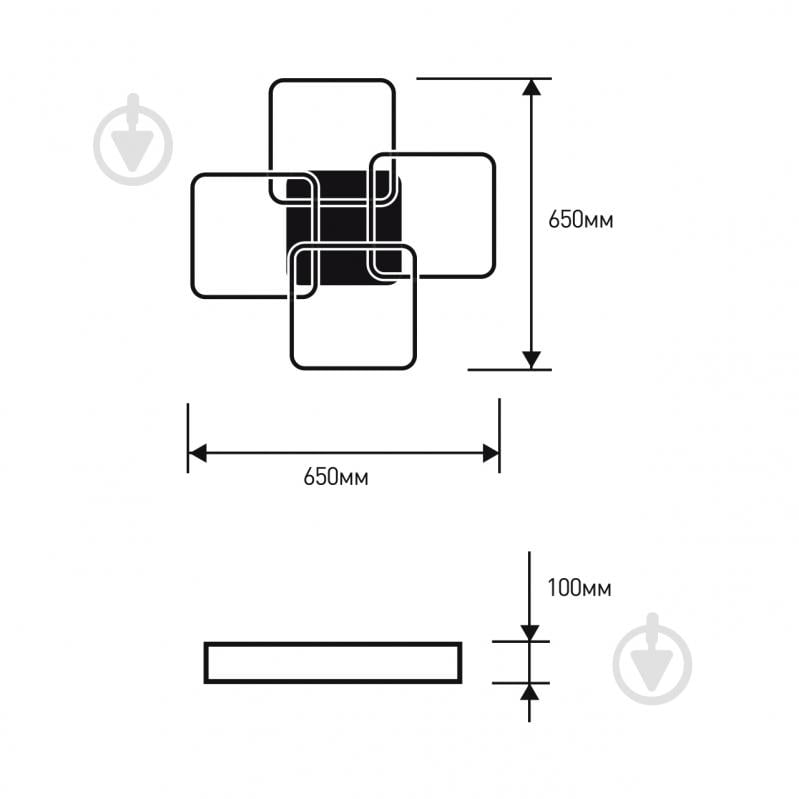 Люстра потолочная Eurolamp без цоколя белый LED-LS-100-M24(white) - фото 4