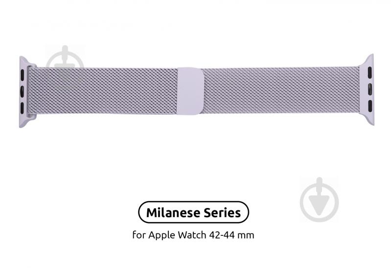 Ремінець Armorstandart Milanese Loop Band для Apple Watch All Series 42/44 mm light purple ARM55258 - фото 2