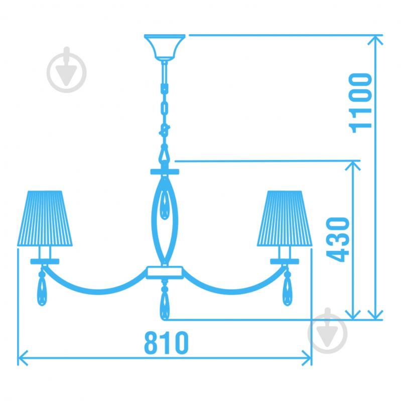 ВИТРИНА! Люстра Victoria Lighting 8x40 Вт E14 хром Chanel/SP8 - фото 2 ВИТРИНА! Люстра Victoria Lighting 8x40 Вт E14 хром Chanel/SP8 - фото 2
