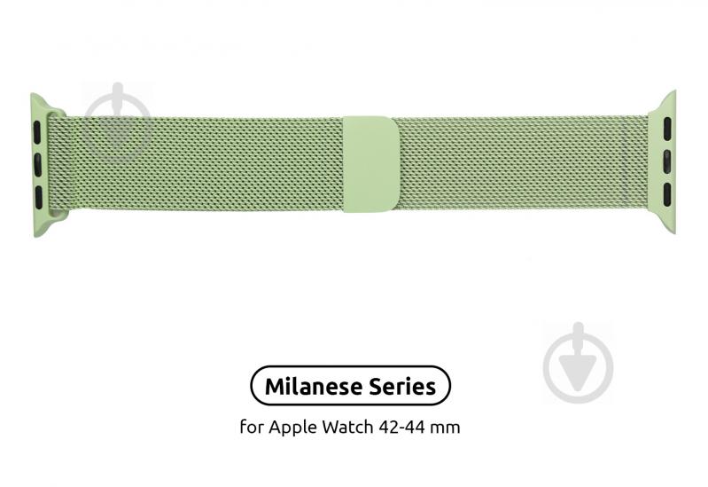 Ремешок Armorstandart Milanese Loop Band для Apple Watch All Series 42/44 mm lime green ARM55259 - фото 2