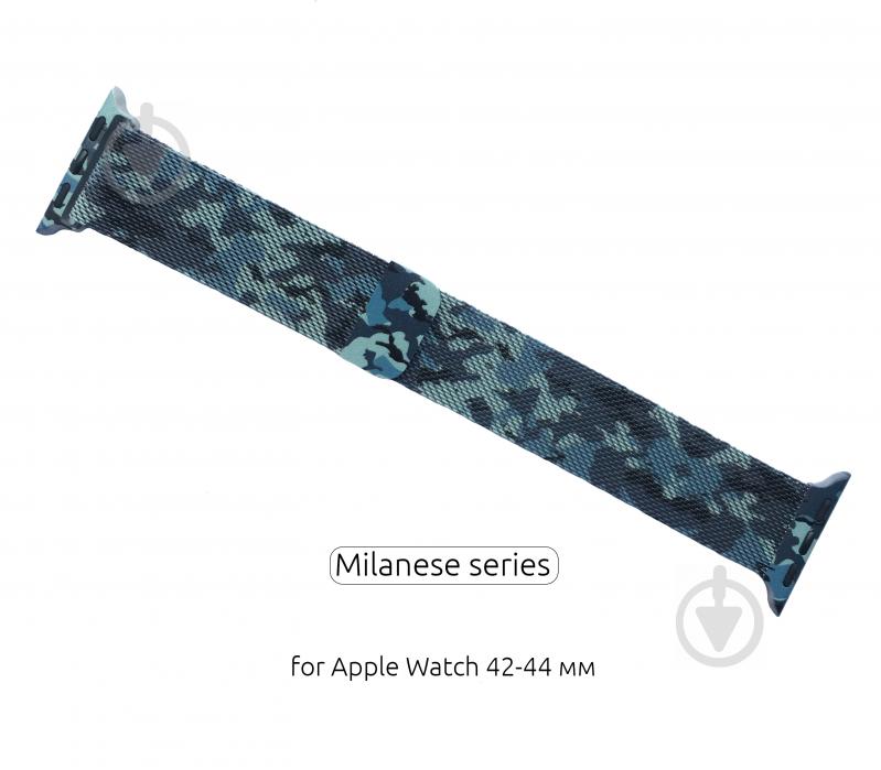 Ремешок Armorstandart Milanese Loop для Apple Watch All Series 42/44 mm military blue ARM52954 - фото 2