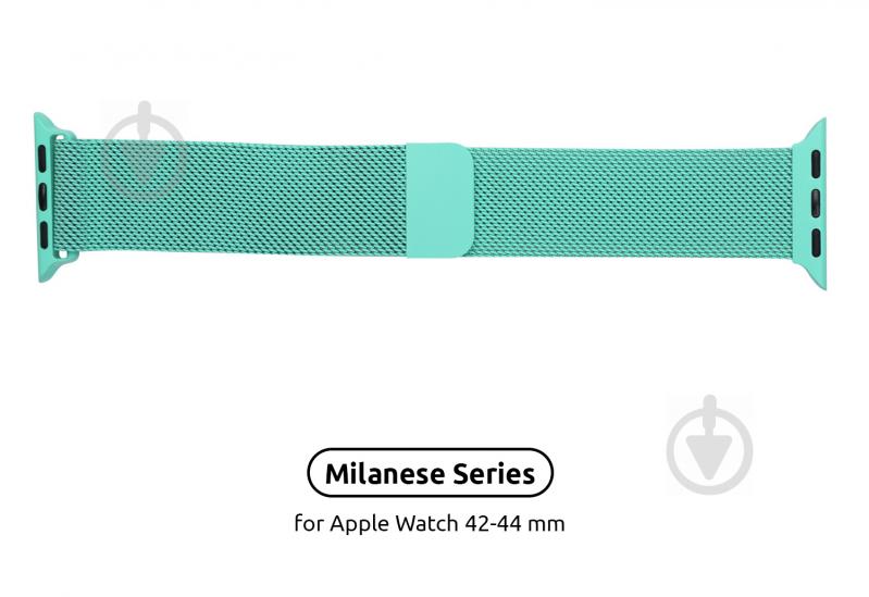 Ремінець Armorstandart Milanese Loop Band для Apple Watch All Series 42/44 mm mint green ARM55260 - фото 2