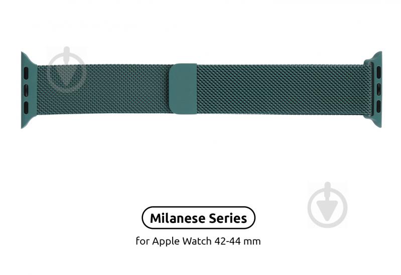 Ремешок Armorstandart Milanese Loop для Apple Watch All Series 42/44 mm pine green ARM56982 - фото 2