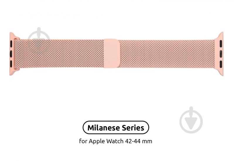 Ремешок Armorstandart Milanese Loop Band для Apple Watch All Series 42/44 mm pink ARM55247 - фото 2