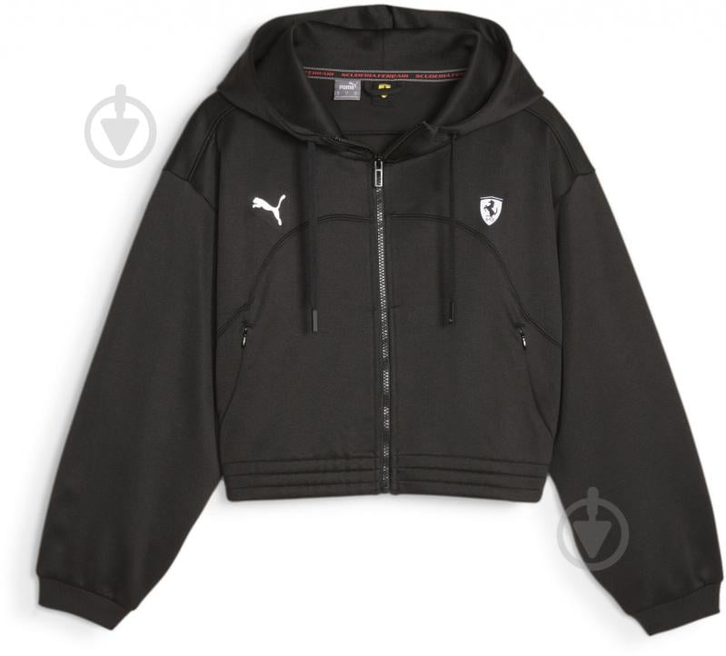 Джемпер Puma FERRARI STYLE HDD SWEAT JACKET WMN 62099201 р.XS чорний - фото 1