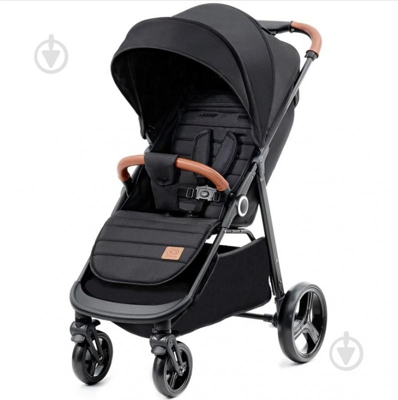 Коляска прогулочная Kinderkraft Grande Plus Black KSGRAN00BLK0000 - фото 1