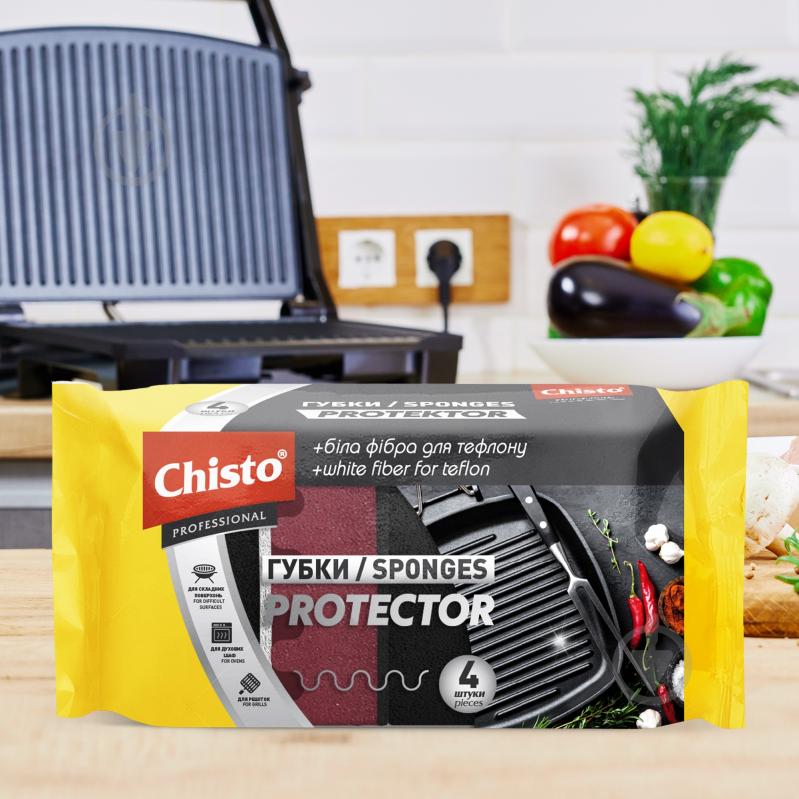 Губка универсальная Chisto Protector 4 шт. - фото 2