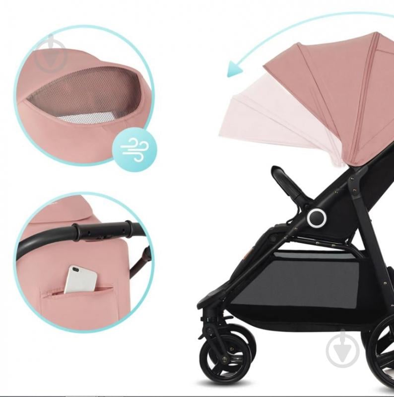 Коляска прогулянкова Kinderkraft Grande Plus Pink KSGRAN00PNK0000 - фото 11