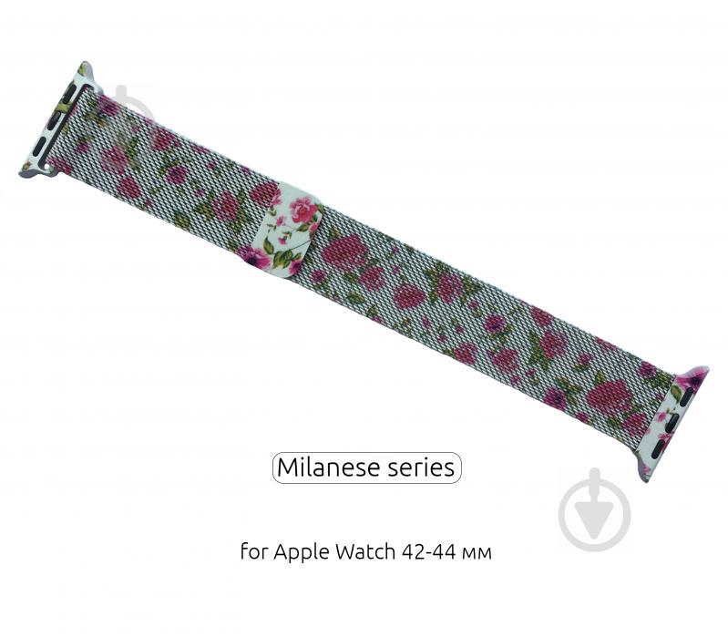 Ремешок Armorstandart Milanese Loop для Apple Watch All Series 42-44 mm flower red lily ARM52964 - фото 2