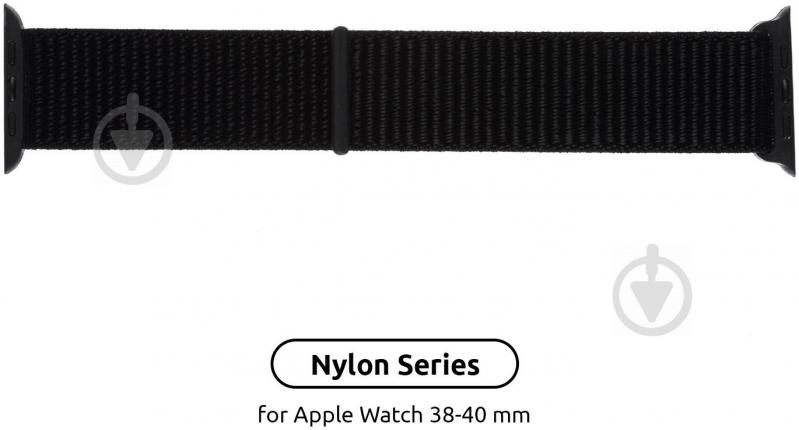 Ремешок Armorstandart Nylon Band для Apple Watch All Series 38/40 mm black ARM51953 - фото 2