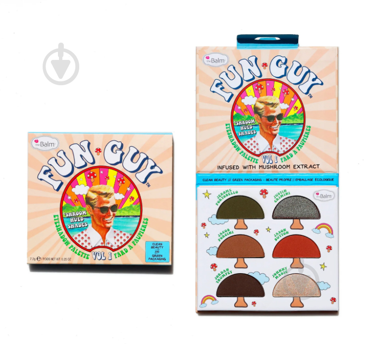 Палетка theBalm Fun Guy Eyeshadow Palette 7,2 г - фото 1