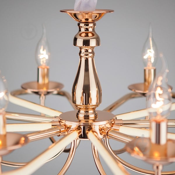 ВИТРИНА! Люстра подвесная Strotskis Phobos 6x60 Вт E14 золото 421/6 - фото 5